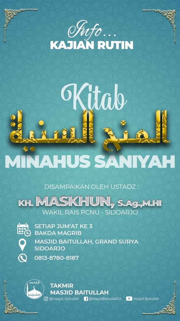 KAJIAN SENIN KE-I &amp; JUMAT KE-III